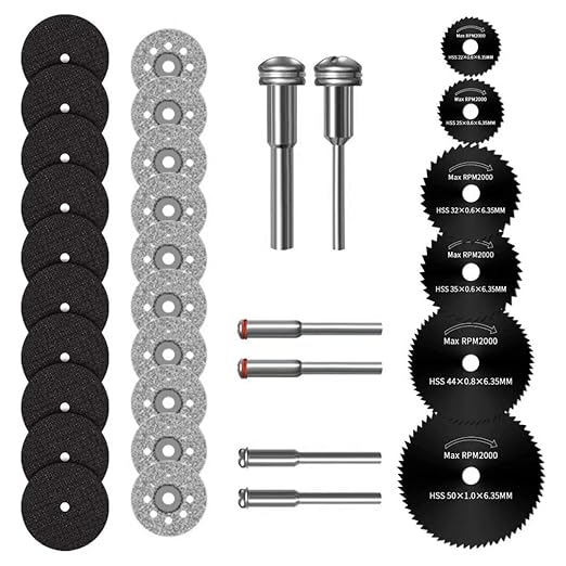 132Pcs Cutting Wheel Set For Drill Sturdy Rotary Tool Cutting Wheel 3.2