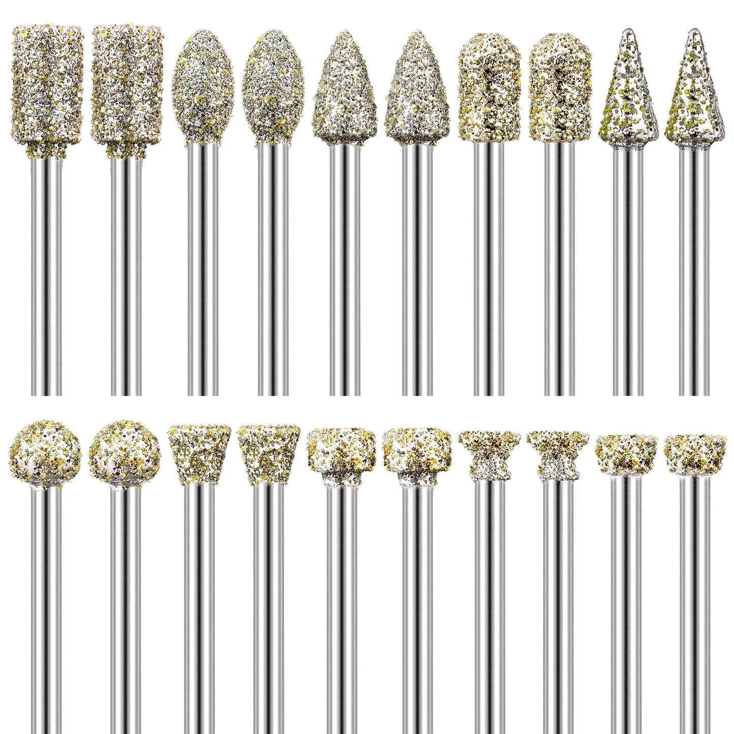 Diamond Grinding Burr Set (20Pcs)