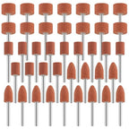 Sanding Bits for Dremel Rotary Tool, Grinding Stone Sanding Drill Bits with 1/8" Shank, Aluminium Oxide Tough Enough to Metal Rust Removal/Smoothing/Sharpening, Different Shape Meet More Needs, 42Pcs