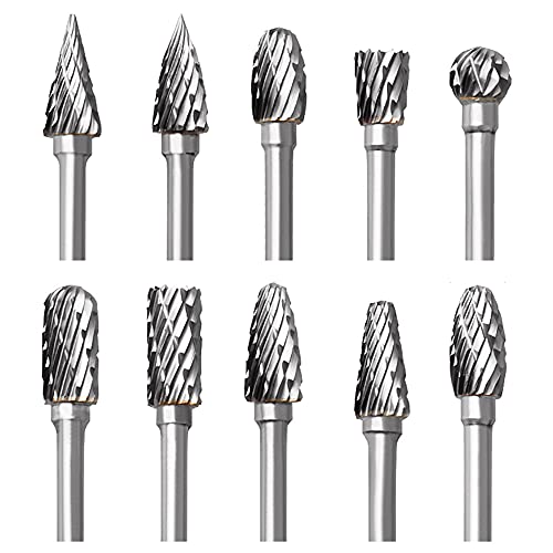 Tungsten Carbide Rotary Burr Set (10PCS)