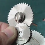 Drill Saw Blades for Dremel Rotary Tool 6Pcs HSS Saw Disc Wheel Cutting Blades with 2Pcs 1/8" Round Shank,1Pcs 1/4" Round Shank for Wood Plastic Aluminum Cutting(One Screwdriver)