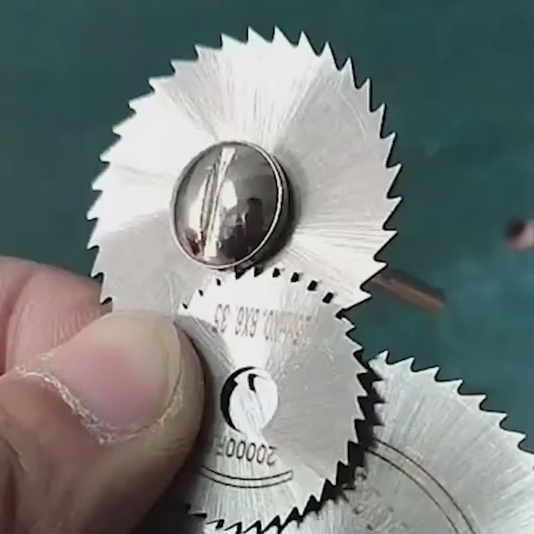 Drill Saw Blades for Dremel Rotary Tool 6Pcs HSS Saw Disc Wheel Cutting Blades with 2Pcs 1/8" Round Shank,1Pcs 1/4" Round Shank for Wood Plastic Aluminum Cutting(One Screwdriver)