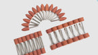 Sanding Bits for Dremel Rotary Tool, Grinding Stone Sanding Drill Bits with 1/8" Shank, Aluminium Oxide Tough Enough to Metal Rust Removal/Smoothing/Sharpening, Different Shape Meet More Needs, 42Pcs